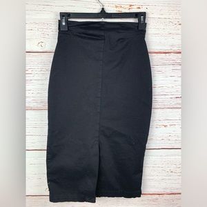 LC Lauren Conrad Classic Black Pencil Skirt Size M